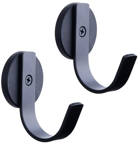 LEVOSHUA Magnetic Wreath Hanger for Front Door, Wreath Hook Wreath Holder for Metal Door - Pack of 2