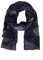 Zwillingsherz Seiden-Tuch im stilvollen Design - Hochwertiger Schal für Damen Mädchen - Halstuch - Umschlagstuch – Pashmina - Loop - weicher Schlauchschal für Frühjahr Sommer Herbst Winter - navy