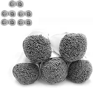 HUTT DDC55/DDC5/C6 Mopas de Repuesto para Robot de Limpieza de Ventanas, Accesorios Lavables, 5 mopas Dobles