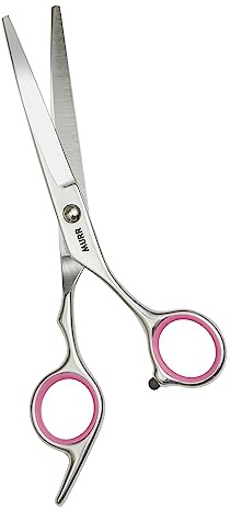 Dog Grooming Scissors, Curved Pet Grooming Scissors, Stainless Steel Hair Cutting Scissors for Dogs and Cats, Professional Trimming Tool with Safety Round Tip, 6 Inch