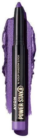 Avon Power Stay Eyeshadow Power Stay 16-Hour 2-In-1 Longwear Lidschatten & Eyeliner Stick - Wasserfest - Rich Plum