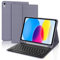 Occtingkind, Tastiera per iPad A16 11/10 Gen 10.9/11, Custodia con Tastiera per iPad 2022/2025, Cover Magnetica Staccabile Bluetooth Keyboard, Italiano Layout, USB C, Viola