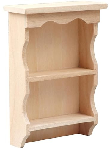 ibasenice Muebles para Casas De Muñecas Mini Estante De Pared Resistente Al Desgaste Accesorios De Muñecas Decorativos para Juguete En Miniatura para Niños