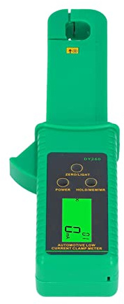 KIMISS Car AC DC Leakage Current Clamp Meter 0mA-60A Non- Low Current Tester with Auto AC/DC Recognition for Automotive Applications