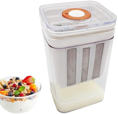 Colino Per Yogurt - Cestello Per Colino Per Riso | Setaccio Filtro A Rete Riutilizzabile Da 1100 Ml Per Tè, Miele, Riso, Salse, Caffè, Succhi Di Frutta, Cucina, Cibo, Scarti, Filtraggio E Servizio