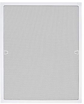 Aufun Fliegengitter Fenster 100x120 cm Insektenschutz Fenster für Fliegenschutz Moskitonetz Spannrahmen, Mückengitter Gitter aus Alu Fiberglas, Weiß Rahmen
