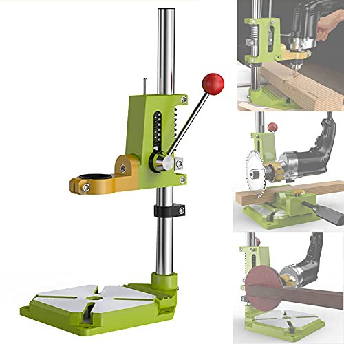 Supporto a Colonna per Trapano, Trapano a Colonna da Banco Professionale con Morsa, Banco da Lavoro Universale per il Fai da Te e la Riparazione Professionale