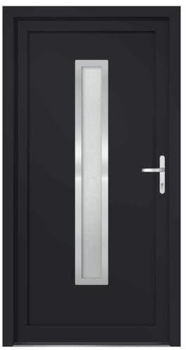 Porta Ingresso Antracite 98x208 cm in PVC, vitaXL