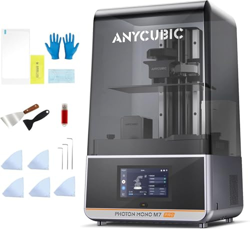 ANYCUBIC Photon Mono M7 Pro | Professioneller 14K Harz-3D-Drucker mit Airpure | 170 mm/h Speed, Leveling-Free, Temperaturkontrolle, Großes Volumen | Ideal für Präzisionsmodelle & Prototypen