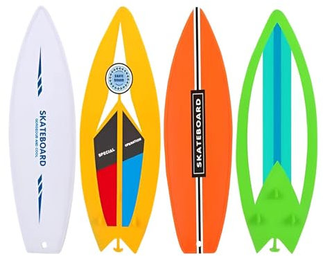 Finger-Surfbretter für Surfbrett mit kleinen Fingern | 4 Surfbretter für – Fingerspitzen-Bewegungsspielzeug in kompakter Größe für Skifahrer, Skateboarder, Surfer, L