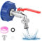 RUCUDIM Grifo de Desagüe IBC - Adaptador Con Válvula de Salida de Bola de 3/4 Pulgadas - Accesorio Para Contenedores y Tanque de Agua de Lluvia
