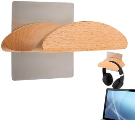 Headsetställ, Hörlursställ | Stativ för vägghörlurshållare | Hörlurar Väggfäste Hållare, Headset Hållare Träram, Hörlurar Skyddsställ Gratis Punch för vägg