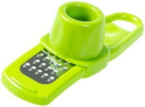 Mini herramienta multifunción para rallar ajo, jengibre, nuez moscada, manual de cocina, picadora de frutos secos y verduras, ralladores, herramientas para pelar, rallar y rebanar (verde)
