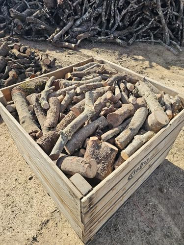 Cajón Leña de Encina 400kg (1). Leña para Chimenea, Caldera y/o Estufa. Leñas de Las más duras Que Hay. Tiene una Larga consistencia y duración. Troncos medianos. Leñas Encina.