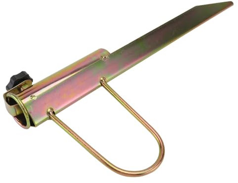 PAMINGONO 1pièce Support De Parasol Fer Doré Ancrage Au Sol pour Parasol De Plage Fixation Stable pour Panneaux Solaires