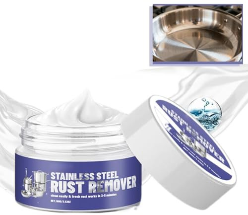 Removedor de arañazos de acero inoxidable para electrodomésticos, removedor de óxido premium para cocina y hogar, pasta limpiadora multiusos para horno, fregaderos, refrigeradores y estufas para