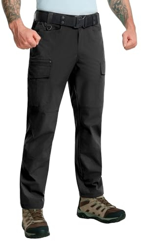Flyplus Pantalon de randonnée pour homme - Pantalon cargo léger - Imperméable - Séchage rapide - Stretch