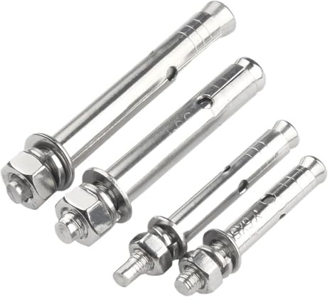 Plugg 10 mm M6 M8 M10 M12 – M20 extern inbyggd expansionsbultskruv 304/316 ankarhylsa betongstång väggfäste (304,150 mm_M10-3 st)