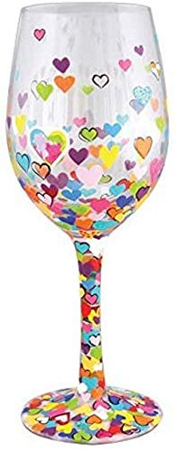 Lolita Hearts A Million Wine Glass