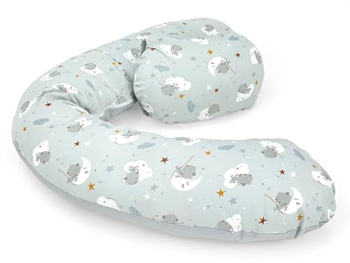 baby idea Babysanity - Cuscino gravidanza e allattamento multiuso sfoderabile Polly Koala Grigio