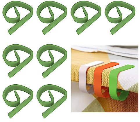 KARELLS Tischdeckenklammern, Tischklammern, 8 Stück Tischtuchklammern Outdoor, Tischtuchklammern, Tischdeckenhalter, Tischklammern, Tischdecke Clips, Tischdecke Klammern, Tischdeckenklammern Set