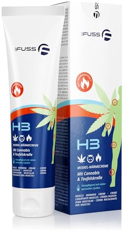 Mr. Fuss® H3 Schmerzsalbe, Teufelskralle Salbe, CBD Creme, Wärmesalbe, Muskelentspannung, CBD Salbe, Canabissalbe, Hanfsalbe, Teufelssalbe, Gelenkschmerzen Salbe 100ml
