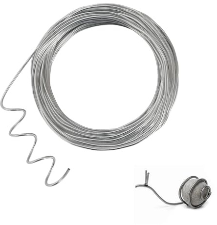 32.8 Feet Silver Aluminum Craft Wire, 10 Gauge 2.5mm Thickness Sculpting Wire, Armature Wire for Sculpting, Bendable Metal Craft Wire for Making Dolls Skeleton DIY Crafts