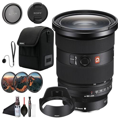Sony FE 24-70mm F2.8 GM II Standard Zoom Lens – Lightweight G Master Optics, Expansive Low-Light Performance SEL2470GM2, Filter Kit, Cap Keeper, Cleaning Kit