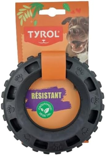 TYROL Cronos Range - Juguete para Perros con depósito de golosinas (15 cm, Fabricado en Europa)