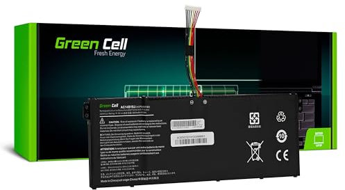 Green Cell AC14B13J AC14B13K Batteria per Acer Aspire 3 A315-23 A315-55G ES1-111M ES1-331 ES1-531 ES1-533 ES1-571 Laptop (3600mAh 11.4V Nero)