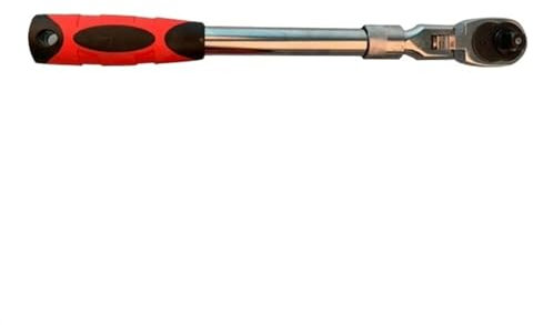 Skday Cricchetto Reversibile,Impugnatura A Cricchetto 72 denti 1/4 1/2 3/8 chiave a cricchetto telescopica chiave a cricchetto con sgancio rapido automatico regolabile a 90 gradi(1-2inch-37CM)