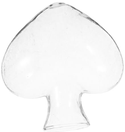 OSOLADY Hydroponische Glasvase Herzform Klar Pflanzgefäß Für Blumenarrangements Haushaltsdekoration Mit Kreativem Design Geeignet Für Desktop Und Festlichkeiten