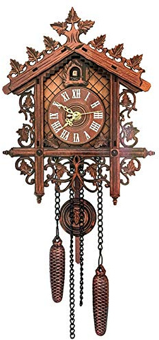 Orologio a cucù, meccanico, in legno, decorazione per casa e ristorante, design retrò per soggiorno