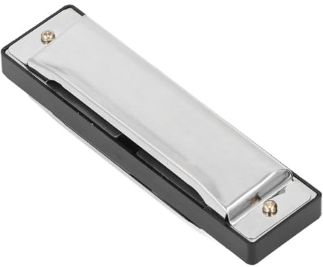 Dilwe Armonica Diatonica Organo Buccale Portatile in Lega di Alluminio Strumento Chiave C a 10 Fori per Musicisti e Amanti della Musica