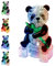 Coolplay 3D Crystal Puzzles Panda Toy 3D Jigsaw Puzzles Light-up Panda Gifts Girls Boys Adults