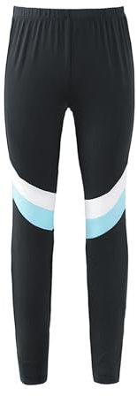 Yeahdor Mädchen Sportleggings Lang Hose Elastischem Bund Sweatpants Gym Sporthose Tanzhose Unterhosen Laufen Training Hellblau 134-140