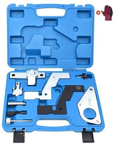 Yuesstloo Engine Camshaft Timing Locking Tool Kit, Compatible with Jaguar Land Rover Evoque Ford Edge Escape Volvo Mondeo 2.0T Mustang 2.3T, Replace 303-1595 303-1600 303-1594
