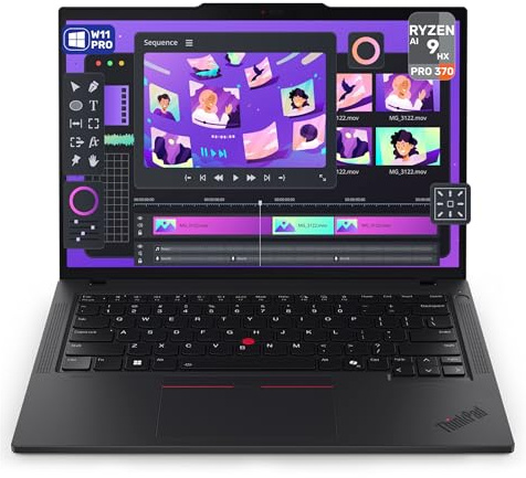Lenovo ThinkPad P14s Gen 6 Mobile Workstation, AMD Ryzen AI 9 HX PRO-370, 64 GB DDR5 RAM, 1 TB PCIe SSD, 14 WUXGA (1920x1200) IPS Display, AMD Radeon 890M, Backlit Keyboard, W11 Pro, Black