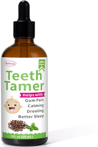 Earthly Teeth Tamer, Teething Relief, Support Gums Discomfort, Calm, Better Sleep, Drooling, Taste & Smell Good, Natural Herbal Ingredients, 2 oz