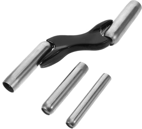 MAGICLULU Llana para Ensamblar Ladrillos Negra Cañón Robusto, Herramienta Intercambiable para Juntas de Mortero en Albañilería, Moldeadora de Barril para Construcción Profesional