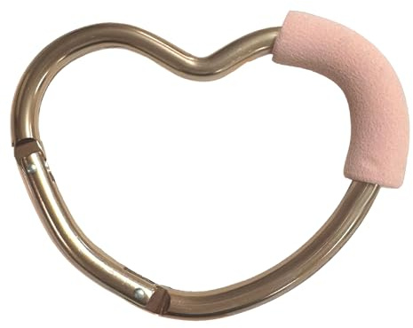 Lulyboo Práctico gancho de corazón multiusos, clip de espuma EVA ligero para cochecitos, transportadores y carritos de la compra, cierre duradero con resorte, seguro para bolsas de pañales, juguetes y