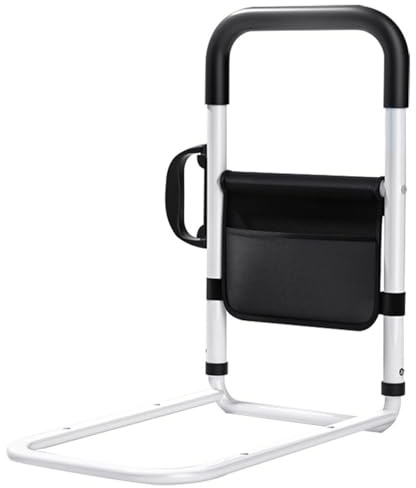 Menmamenma Bed Rails for Elderly Adults, Medium Safety Bed Rails for Elderly with Storage Bag, Safely Carbon Steel Pipe Bed Assist Rails Handrail Suitable for Seniors, Disabled, Pregnant Women