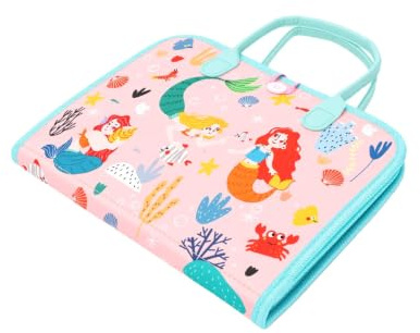 Livre Sensoriel occupé, Jouet éducatif pour Améliorer la motricité, adapté aux Enfants, Couleurs Vives, Matériau en Feutre Doux 11,02x9,06 Pouces (Pink)