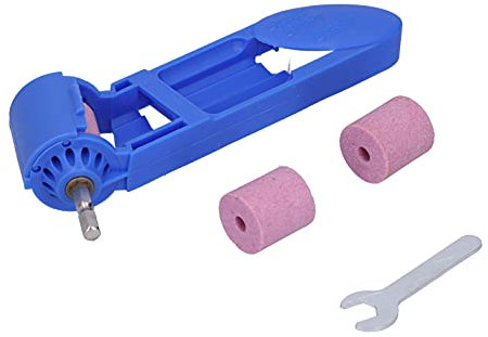 WNSC Bohrerschärfer, hohe Schleifeffizienz kleines Bohrerschleifwerkzeug klein und leicht mit Schraubenschlüssel für Bohrer