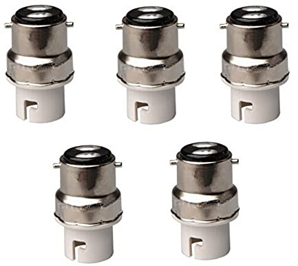 Paquete de 5 bombillas halógenas B22 a B15 / BA15D / B15D / B15D / Bombilla LED