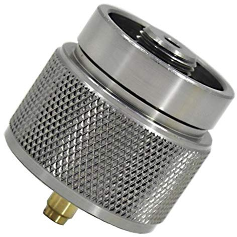 baixikly Butane To Propane Adapter Camping Stove Adapter Outdoor Hiking Stove Connector for Isobutane Fuel Canister To Screw Gas Cartridge