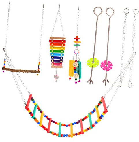 ibasenice 6pièces Lot de Jouets pour Poules Suspendus Jouets à Mâcher pour Poulailler Intéressants pour Poussins Fournitures pour Poules