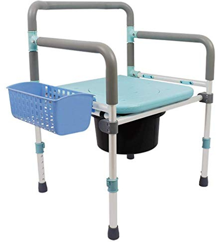 H3TF5J Bedside Commode Commode Chair Multi-Function Folding Toilet Seat Shower Chair Wheelchair Portable Toilet
