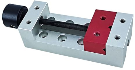 Robusta morsa per macchine in alluminio, morsetto piatto in miniatura, morsa da banco per tavolo parallelo e strumento per intaglio