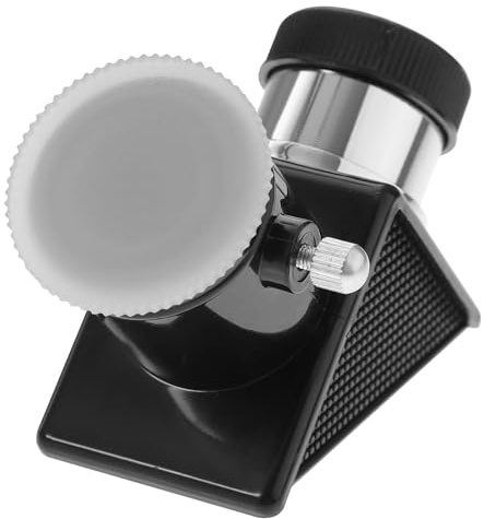 SEWACC Espejo Telescópico de 90 Grados para Telescopio Catadióptrico Construcción Resistente y Material Plástico y Vidrio de 0.965 Pulgadas para Accesorios Astronómicos Estilo Aleatorio